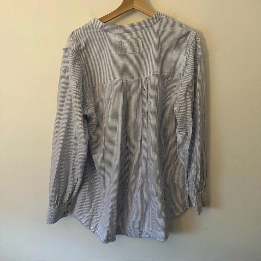 ⭐️ We The Free Blue Striped Button-Up Shirt - Picture 8 of 8